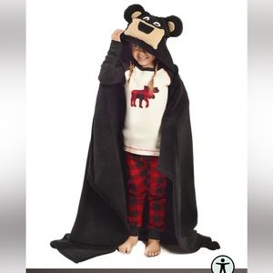 Kids Bear Hooded Blanket